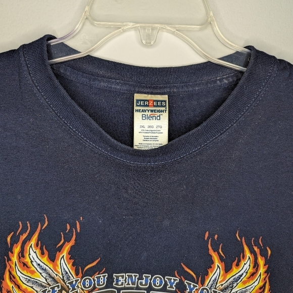 Vintage Jerzees American Bald Eagle Armed Forces Veteran support Tshirt 2XL - Picture 3 of 4